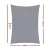 Instahut 6x8m Rectangle Shade Sail - 280GSM Grey Cloth, 98% UV Block, Weather Resistant, Stainless Steel Buckles