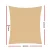 Instahut 3x4m Waterproof Rectangle Shade Sail, Sand Beige - 95% UV Block, Durable Polyethylene, Stainless Steel Buckles