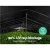 Instahut 90% Shade Cloth 1.83x30m - Heavy Duty Black UV-Stabilised HPDE Fabric for Greenhouse and Garden Protection