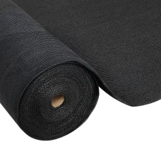 Instahut 30% UV Shade Cloth 3.66x30m - Heavy Duty Black HDPE, Tear-Resistant, UV-Stabilised for Greenhouses & F