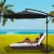 Instahut 3m Black Cantilever Umbrella with Base - UV50+ Water-Resistant Canopy, Steel Frame for Beach or Patio Instahut 3m Black Cantilever Umbrella with Base - UV50+ Water-Resistant Canopy, Steel Frame for Beach or Patio