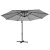 Instahut 3m Cantilever Outdoor Umbrella, Grey UV50+ Polyester Canopy, Steel Frame for Garden, Beach, Patio Shade
