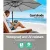 Instahut 3m Cantilever Outdoor Umbrella, Grey UV50+ Polyester Canopy, Steel Frame for Garden, Beach, Patio Shade