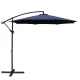 Instahut 3m Outdoor Cantilever Umbrella - UV50+ Navy Canopy, Water-Resistant Polyester, Steel Frame, Patio & Beach Use