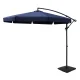 Instahut 3m Navy Cantilever Outdoor Umbrella with Base, UV50+ Protection, Steel Frame, Water-Resistant Canopy