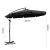 Instahut 3m Cantilever Outdoor Umbrella - Black, UV50+ Polyester, Steel Frame, for Garden, Patio, Beach, 1-Year Warranty