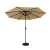 Instahut 2.7m Beige Outdoor Umbrella w/ Base & Tilt | UV50+ Water-Resistant Polyester Canopy | Steel Frame & Easy Setup