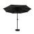 Instahut 2.7m Outdoor Umbrella with UV50+ Black Canopy, Tilt Feature, Steel Frame & Water-Fillable Base