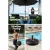 Instahut 2.7m Outdoor Umbrella with UV50+ Black Canopy, Tilt Feature, Steel Frame & Water-Fillable Base
