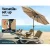 Instahut 2.7m Outdoor Umbrella with UV50+ Protection, Beige Canopy, Steel Frame, Tilt Mechanism - Ideal for Summer Instahut 2.7m Outdoor Umbrella with UV50+ Protection, Beige Canopy, Steel Frame, Tilt Mechanism - Ideal for Summer
