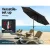 Instahut 2.7m Black Outdoor Umbrella - UV50+ Water-Resistant Polyester Canopy, Steel Frame, Tilt Feature, No Base