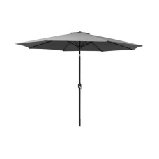 Instahut 2.7m Outdoor Umbrella - UV50+ Charcoal Canopy, Steel Frame, Tilt Mechanism, Water Resistant, Easy Crank System
