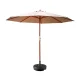 Instahut 3m Beige Outdoor Umbrella with Base - UV50+ Water-Resistant Octagonal Canopy, Wooden Frame, Easy Lift Mechanism