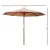 Instahut 3m Outdoor Umbrella Beige, Wooden Centre Pole, UV50+ Water-Resistant Canopy for Garden, Patio, Beach