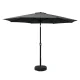 Instahut 3m Black Outdoor Umbrella with Tilt, UV50+ Polyester Canopy & Portable Base for Garden, Beach, Patio Use