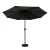 Instahut 3m Black Outdoor Umbrella with Tilt, UV50+ Polyester Canopy & Portable Base for Garden, Beach, Patio Use