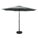 Instahut 3m Outdoor Umbrella with Tilt & UV50+ Charcoal Canopy, Water-Resistant Polyester, Steel Frame & Base