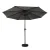 Instahut 3m Outdoor Umbrella with Tilt & UV50+ Charcoal Canopy, Water-Resistant Polyester, Steel Frame & Base