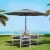 Instahut 3m Charcoal UV50+ Outdoor Umbrella with Tilt Function, Water-Resistant Polyester Canopy, Steel Frame