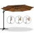 Instahut 3m Cantilever Outdoor Umbrella with 360° Tilt, UV50+ Beige Canopy, Durable Steel Frame, Water-Resistant Fabric Instahut 3m Cantilever Outdoor Umbrella with 360° Tilt, UV50+ Beige Canopy, Durable Steel Frame, Water-Resistant Fabric