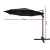 Instahut 3m Cantilever Outdoor Umbrella, 360° Tilt, UV50+ Black Polyester Canopy, Steel Frame, Beach-to-Backyard Use