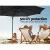 Instahut 3m Cantilever Outdoor Umbrella, 360° Tilt, UV50+ Black Polyester Canopy, Steel Frame, Beach-to-Backyard Use
