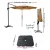 Instahut 3m Beige Cantilever Outdoor Umbrella with Base, 360° Tilt, UV50+ Water-Resistant Polyester, Sturdy Steel Frame