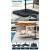 Instahut 3m Beige Cantilever Outdoor Umbrella with Base, 360° Tilt, UV50+ Water-Resistant Polyester, Sturdy Steel Frame