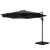 Instahut 3m Black Outdoor Umbrella with 360° Tilt & Water-Fillable Base, UV50+ Polyester Canopy, Steel Frame, Portable