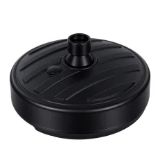 Instahut Outdoor Umbrella Base Weight, Fillable PE Plastic Stand, Fits 35-38mm Poles, 12kg Water Filled Stability, Black