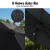 Instahut 2.9m Black Outdoor Market Umbrella with LED String Lights, Water-Resistant Polyester Canopy & Tilt Mechanism