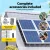 Gardeon Solar Panel Bird Guard Mesh Kit, 20cm x 30M, Rust-Proof PVC Coating, Cold Galvanised Wire, Fasteners Included