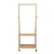 Artiss Bamboo Clothes Rack Airer Coat Stand with Wheels - 2-Tier Shelves, 4 Hooks, 165x59cm, Mould-Resistant Finish
