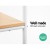 Artiss 150cm Wardrobe Clothes Rack & Airer | Sturdy Powder-Coated Metal, Anti-Slip Design, Eco-Friendly MDF Shelves