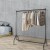 Artiss 6FT Black Metal Clothes Rack Airer Coat Stand with Wheels - Sturdy, Anti-Slip, Rust-Resistant, 60kg Capacity