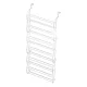 Artiss Eric Over Door Shoe Rack Organiser, 24 Pairs, 12-Tier, Metal & PP, Tool-Free Assembly, 50.4x16.4x173
