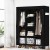 Artiss Large Portable Fabric Wardrobe with Shelves, Metal Frame, 124x42x173cm, Black - DIY Closet Storage Solution