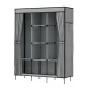 Artiss Large Portable Clothes Closet Wardrobe, Metal Frame, Non-Woven Fabric, Grey, 124x42x173 cm, DIY Assembly