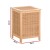Artiss Wooden Laundry Hamper Cabinet – Pine Frame with Weaved Panels, Detachable Lid & Removable Linen Bag, 38x38x55cm