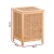 Artiss Wooden Laundry Hamper Cabinet – Pine Frame with Weaved Panels, Detachable Lid & Removable Linen Bag, 38x38x55cm