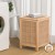 Artiss Wooden Laundry Hamper Cabinet – Pine Frame with Weaved Panels, Detachable Lid & Removable Linen Bag, 38x38x55cm