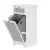 Artiss White Rattan Laundry Hamper Cabinet - Bathroom Storage with Tilt-Out Door, Drawer & Removable Basket, 40x41x90cm