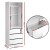 Artiss White Built-In Wardrobe Closet Organiser, 3 Drawers, Metal Rail, 15mm Particleboard, 60x48x185cm, Easy Assembly