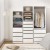 Artiss White Built-In Wardrobe Closet Organiser, 3 Drawers, Metal Rail, 15mm Particleboard, 60x48x185cm, Easy Assembly