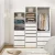 Artiss White Built-In Wardrobe Closet Organiser, 3 Drawers, Metal Rail, 15mm Particleboard, 60x48x185cm, Easy Assembly