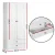 Artiss White Wardrobe Clothes Closet Storage Organiser - 2 Drawers, 2 Magnetic Doors, 76x50x181cm, Easy Assembly