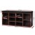 Artiss Shoe Rack Cabinet Bench - 10 Cube Walnut Storage with PU Leather Seat, Eco-Friendly, Easy Assembly