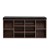 Artiss Shoe Rack Cabinet Bench - 10 Cube Walnut Storage with PU Leather Seat, Eco-Friendly, Easy Assembly
