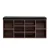 Artiss Shoe Rack Cabinet Bench - 10 Cube Walnut Storage with PU Leather Seat, Eco-Friendly, Easy Assembly