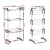 Artiss 3-Tier Foldable Clothes Drying Rack with Wheels - Sturdy, Space-Saving Design, 20kg Capacity, Easy Storage